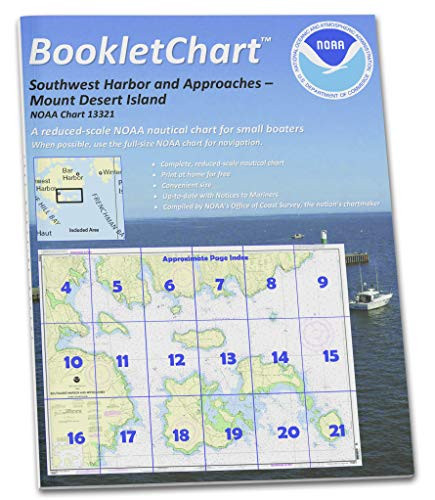 Paradise Cay Publications NOAA Booklet Chart 13321- Southwest Harbor and Approaches