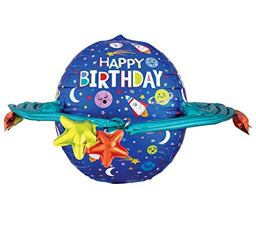 Colorful Happy Birthday Galaxy Jumbo 29inch Foil Party Balloon Colorful Happy Birthday Galaxy Jumbo 29inch Foil Party Balloon