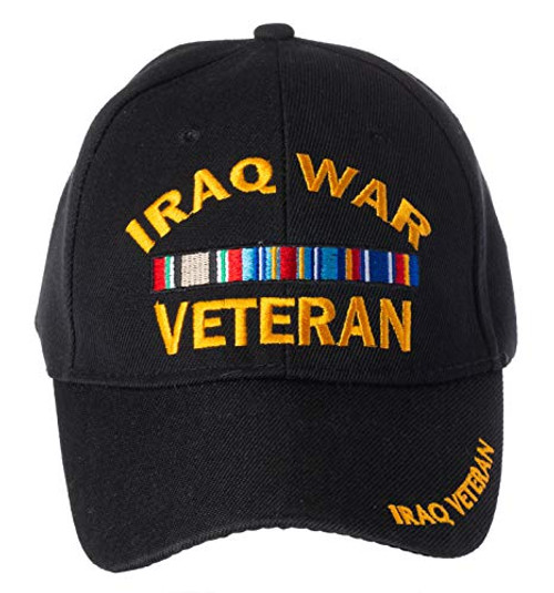 Artisan Owl US Military Iraq War Veteran Ribbon Embroidered Adjustable Baseball Cap -Basic Black- Artisan Owl US Military Iraq War Veteran Ribbon Embroidered Adjustable Baseball Cap -Basic Black-