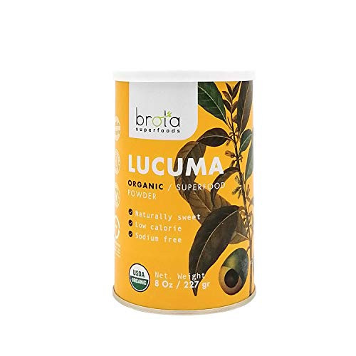 BROTA SUPERFOODS Lucuma Powder  Premium Organic Superfood Powder  100 percent Natural Fruit Powder  Top-Quality Easy to Eat  Excellent for Healthy Smothies  Non-GMO- Vegan- Gluten-Free