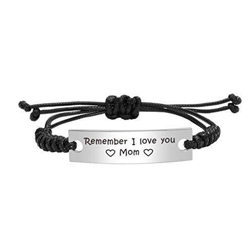 Mother's Day Gifts for Mom from Son- Daughter to Mother Birthday Gift- Remember I Love You Mom Bracelet Mother's Day Gifts for Mom from Son- Daughter to Mother Birthday Gift- Remember I Love You Mom Bracelet