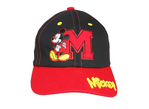 Disney Kids Mickey Mouse Baseball Cap Black/Red