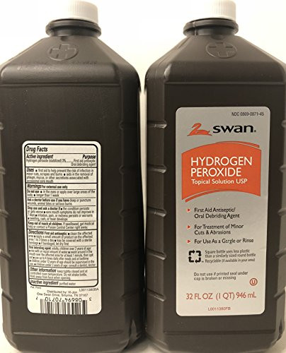 Hydrogen Peroxide Topical Solution 32 Oz -2 Pack-