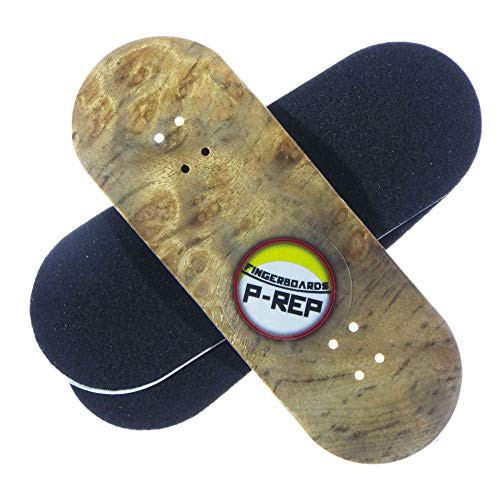 P-REP Wooden Fingerboard Deck - 34mm x 97mm -Burl-