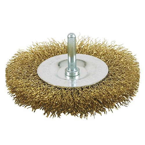 EAB Tool 2160403 4" Brass Fine Wire Wheel Wire Brush - Recyclable,