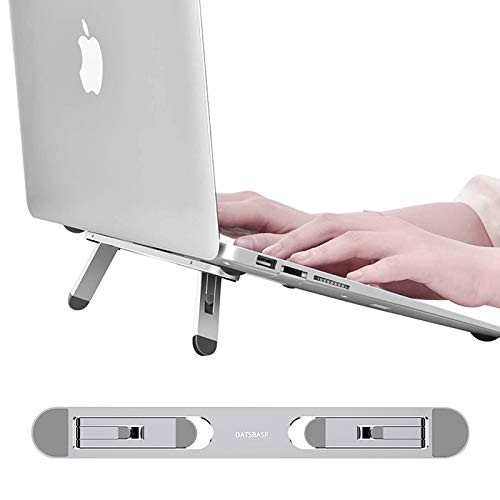 Laptop Stand Adjustable-Aluminum Ergonomic Portable Computer Stand Laptop Riser Holder Compatible with MacBook Air Pro-HP-Lenovo-Dell- 10-15.6 Laptops Silver Laptop Stand Adjustable-Aluminum Ergonomic Portable Computer Stand Laptop Riser Holder Compatible with MacBook Air Pro-HP-Lenovo-Dell- 10-15.6 Laptops Silver