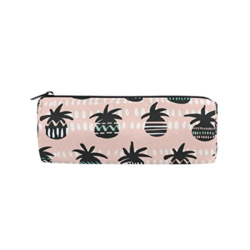 KUWT Pencil Bag Cute Pineapple, Pencil Case Pen Zipper Bag Pouch Holder Makeup Brush Bag for School Work Office
