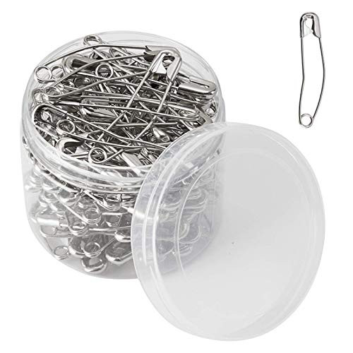 Quilting Curved Safety Pins for Quick Basting- Size 3- 100 Count