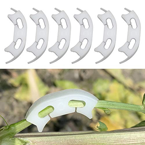 Hapeisy 200Pcs Plant Branch Benders- 90 Degree Plant Trainer 1.57 Inch Branches Bender Clamps Plant Benders for Low Stress Training