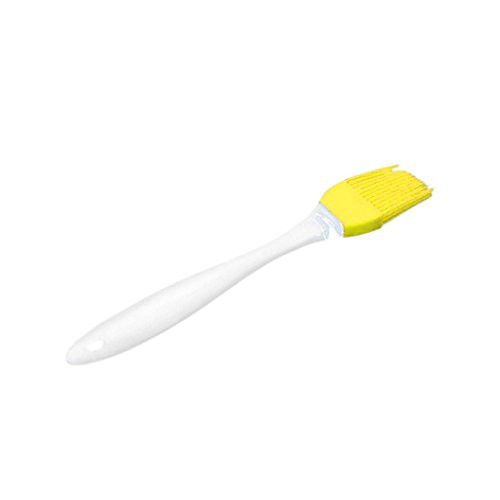 SUJING Silicone Basting  and  Pastry Brush Oil Brushes Basting Brushes Bread Butter Baking Tools Barbecue Basting Brush -Yellow-