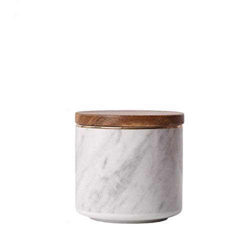 Ceramic Marble Pattern Food Storage Jar with Airtight Seal Bamboo Lid- Ceramic Kitchen Canisters Food Storage Canister for Tea- Coffee Bean- Spice- Sugar -100x100mm- Ceramic Marble Pattern Food Storage Jar with Airtight Seal Bamboo Lid- Ceramic Kitchen Canisters Food Storage Canister for Tea- Coffee Bean- Spice- Sugar -100x100mm-