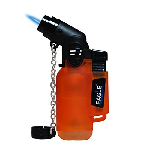 Eagle Single Jet Flame Torch Lighter Windproof Refillable Lighter -Orange-