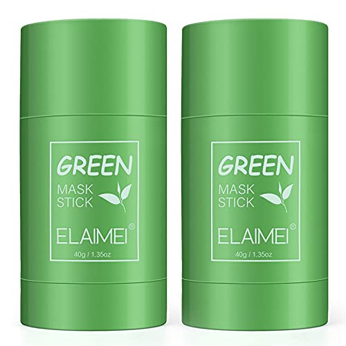 Green Mask Stick- -2pcs-Green Tea Purifying Clay Stick Mask- Moisturizes Oil Control- Deep Cleansing Smearing Clay Mask- Moisturizing Nourishing Skin for All Skin Types Men Women Green Mask Stick- -2pcs-Green Tea Purifying Clay Stick Mask- Moisturizes Oil Control- Deep Cleansing Smearing Clay Mask- Moisturizing Nourishing Skin for All Skin Types Men Women