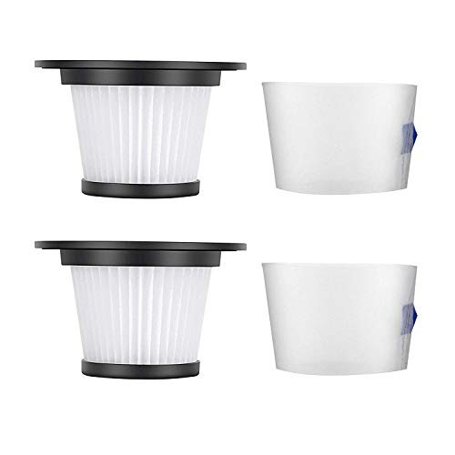 MOOSOO HEPA Filter and Strainer Screen- 2 Pack- for K17 Cordless Vacuum G