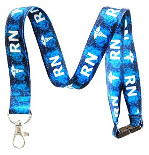 Execucat RN Registered Nurse Break Away Lanyard Keychain ID Badge Holder