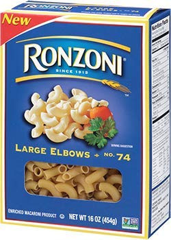 Ronzoni Large Elbows Pasta No. 74 -3 Boxes-