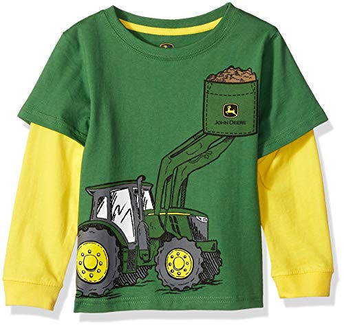 John Deere Boys' Toddler 2 for TEE- Green- 4T
