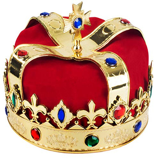 Royal Jeweled King's Crown - Costume Accessory Royal Jeweled King's Crown - Costume Accessory