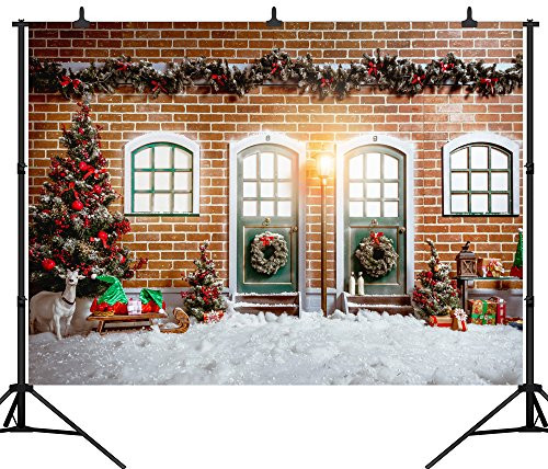 DePhoto 9X6FT(270X180CM) Merry Christmas Party Theme Customized Seamless Vinyl Photography Backdrop Photo Background Studio Prop PGT209B DePhoto 9X6FT(270X180CM) Merry Christmas Party Theme Customized Seamless Vinyl Photography Backdrop Photo Background Studio Prop PGT209B