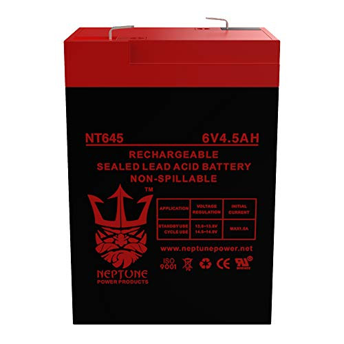 Neptune 6V 4.5Ah NT-645 Rechargeable SLA Sealed Lead Acid Battery Neptune 6V 4.5Ah NT-645 Rechargeable SLA Sealed Lead Acid Battery
