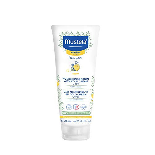 Mustela Baby Nourishing Lotion  Daily Body Lotion for Dry Skin - with Natural Avocado- Cold Cream  and  Beeswax - 6.76 fl. oz.