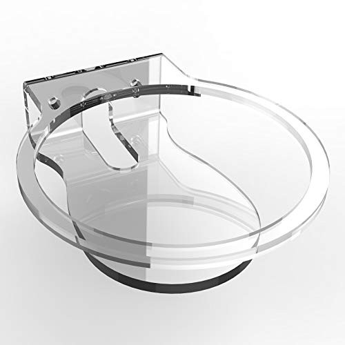 Wall Mount Holder Compatible with Amazon Echo Dot 4th Gen- Acrylic Wall Mount Shelf for Wall Hanging- Clear Desktop Placement Bracket Stand for Echo Dot 4th Gen Home Speaker
