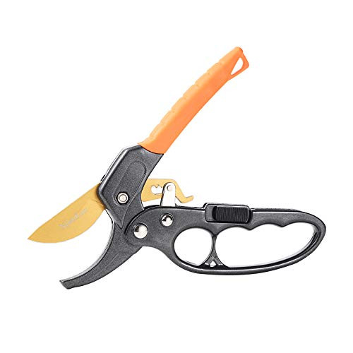 NjianKun Labor-Saving Fruit Tree Pruning Shears Jump Segment Type Professional Gardening Pruning Branches Garden Pruning Shears Thick Branch Shears