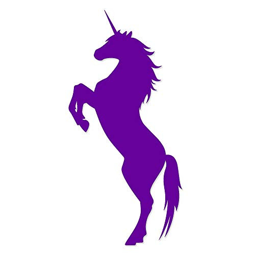 Overly Attached Decals Rearing Unicorn Vinyl Decal for Car Truck Glass Window Laptop Electronics - 5inch Purple Overly Attached Decals Rearing Unicorn Vinyl Decal for Car Truck Glass Window Laptop Electronics - 5inch Purple