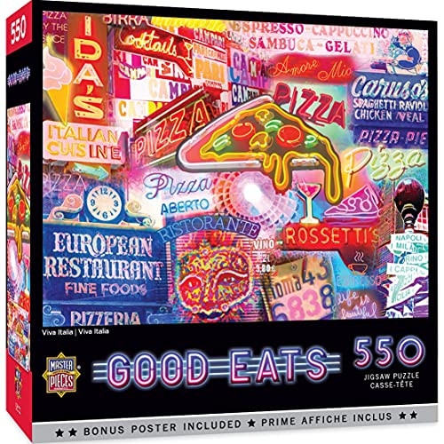 MasterPieces Good Eats Puzzles Collection - Viva Italia 550 Piece Jigsaw Puzzle