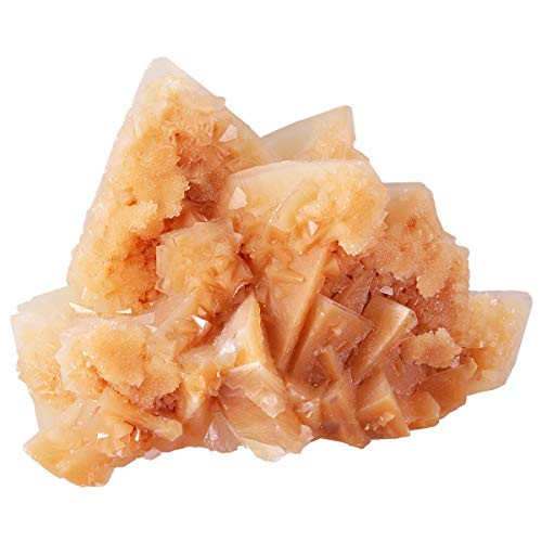rockcloud 1 PC Natural Raw Mineral Specimen Gemstone Cluster Healing Crystal Irregular Home Decoration- Calcite- 1.5-3.7 inches