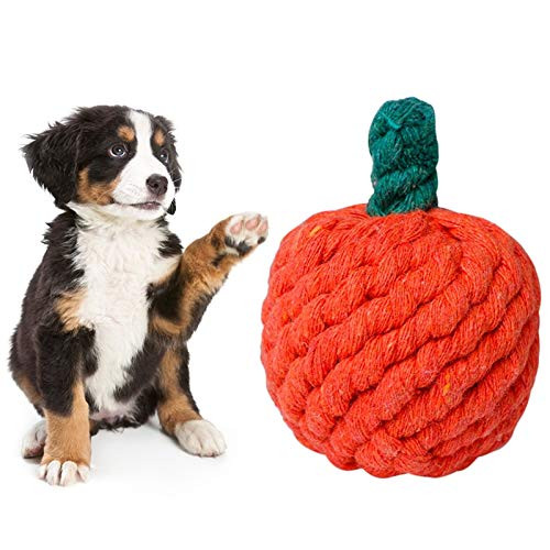Dog Toy Cotton Rope Orange Natural Bite Proof Puppy Teething Toy Pet Chew Toy Dog Chewing Toy