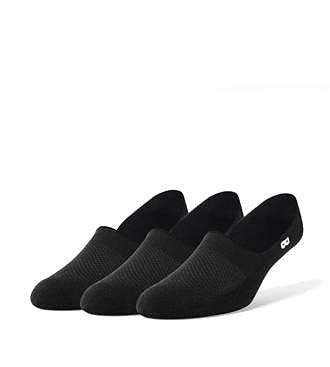 Pair Of Thieves Men's 3 Pack No Show Liner Sock- Black/White- One Size