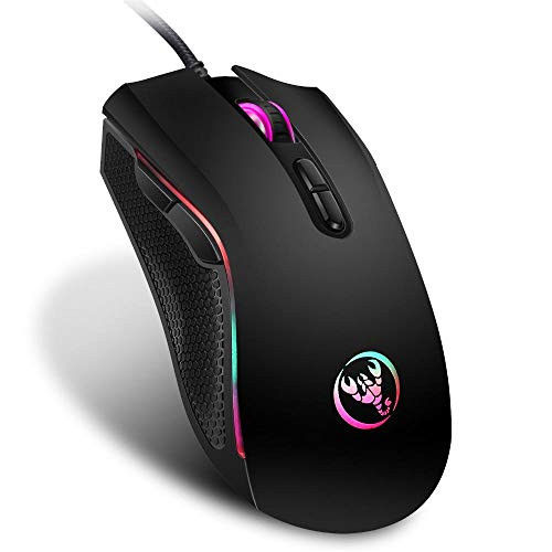 Hxsj 3200Dpi 7 Buttons 7 Colors Led Optical USB Wired Mouse Gamer Mice Computer Mause Mouse Gaming Mouse for Pro Gamer