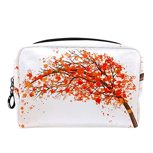 Cosmetic Bag for Women-Autumn Fallen Leaves Bicycle Orange-Roomy Makeup Bags Travel Toiletry Bag Accessories Organizer Cosmetic Bag for Women-Autumn Fallen Leaves Bicycle Orange-Roomy Makeup Bags Travel Toiletry Bag Accessories Organizer