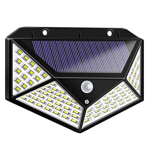 Topyuan 100 LED Four-Sided Wall Light with Lights Reflector- IP65 Waterproof Solar Powered Wireless Wall Lights-Solar Motion Sensor Security Lights for Garden Patio Yard Deck Garage Fence Pool Topyuan 100 LED Four-Sided Wall Light with Lights Reflector- IP65 Waterproof Solar Powered Wireless Wall Lights-Solar Motion Sensor Security Lights for Garden Patio Yard Deck Garage Fence Pool