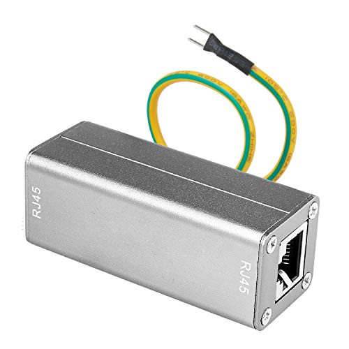 Ethernet Surge Protector, Protectnet for 100/1000 Base - T Ethernet Lines, LAN Network Thunder Lighting Surge Protection.