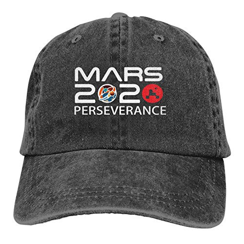 NASA Mars 2020 Perseverance Rover Baseball Cap Cotton Vintage Washed Distressed Hats Denim Dad-Hat for Outdoor Activities