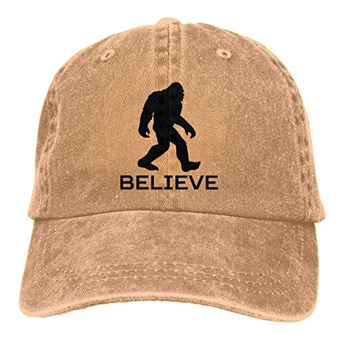 Denim Cap Believe Bigfoot Baseball Dad Cap Classic Adjustable Sports for Men Women Hat
