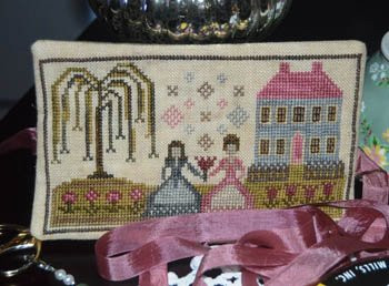 Tea For Two Tea Bag Cozy Cross Stitch Chart and Free Embellishment