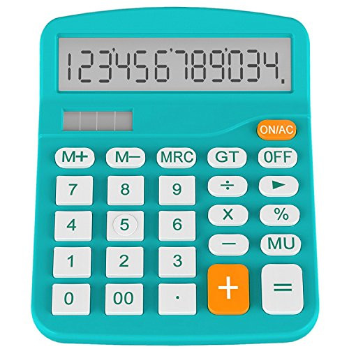 Helect H1001B-Calculator-BL Standard Function Desktop Calculator, Blue