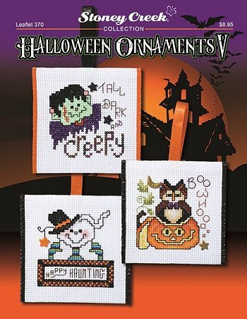 Halloween Ornaments V -Leaflet 370- Cross Stitch Chart and Free Embellishment
