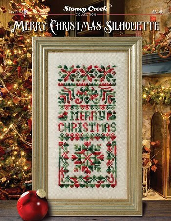 Merry Christmas Silhouette -Leaflet 395- Cross Stitch Chart