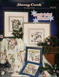 Stoney Creek Collections Snuggly Quilted Snowmen -Book 281- Cross Stitch Chart