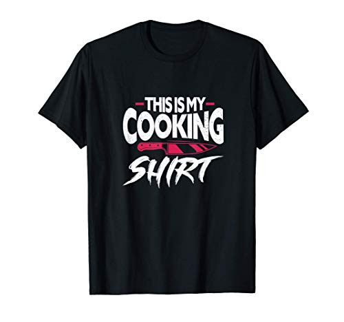 This Is My Cooking Shirt Chef Cook Culinary Kitchen Knife T-Shirt