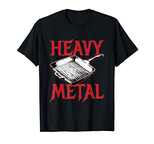 Heavy Metal Chef Funny Pun Humor Kitchen Staff Cook-ing Gift T-Shirt
