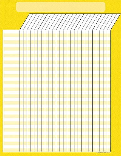 Teacher Created Resources Yellow Incentive Chart- Multi Color -7664-