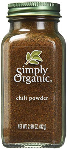 Simply Organic Chili Powder Certified Organic- 2.89-Ounce Containers -Pack of 3-