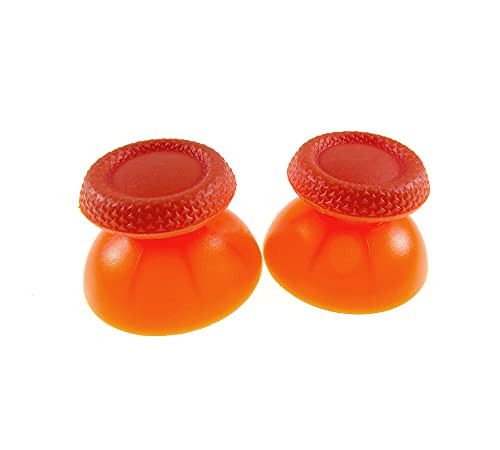 Replacement 3D Analog Joystick Thumbstick Cap Thumb Stick Grips Mushroom Cap for Playstation 5 PS5 Controller -Orange-