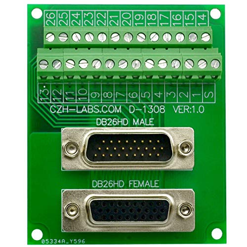 CZH-LABS DSUB DB26HD Male/Female Header Breakout Board- D-SUB Breakout Moudle.