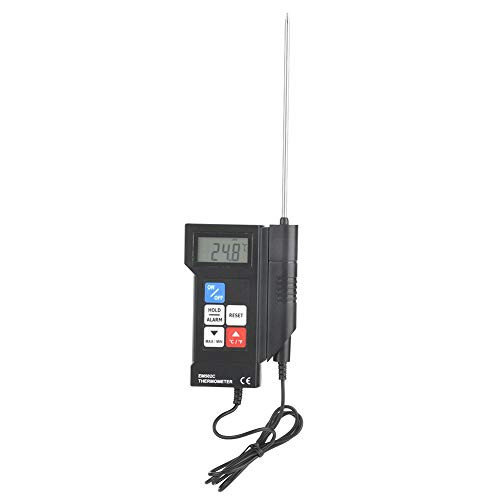 EM502C Digital Cooking Food Meat Thermometer with Probe- Professional Digital Meat Thermometer for Grill Barbecue Oven Kitchen- Meat Grill Thermometer